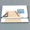 Pro-Draft Parallel Straightedge Board w/Easy-Fold Legs, White, 24" x 36"